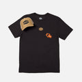 BRUNT limited edition khaki and black patch snapback, khaki logo tee and multi tool