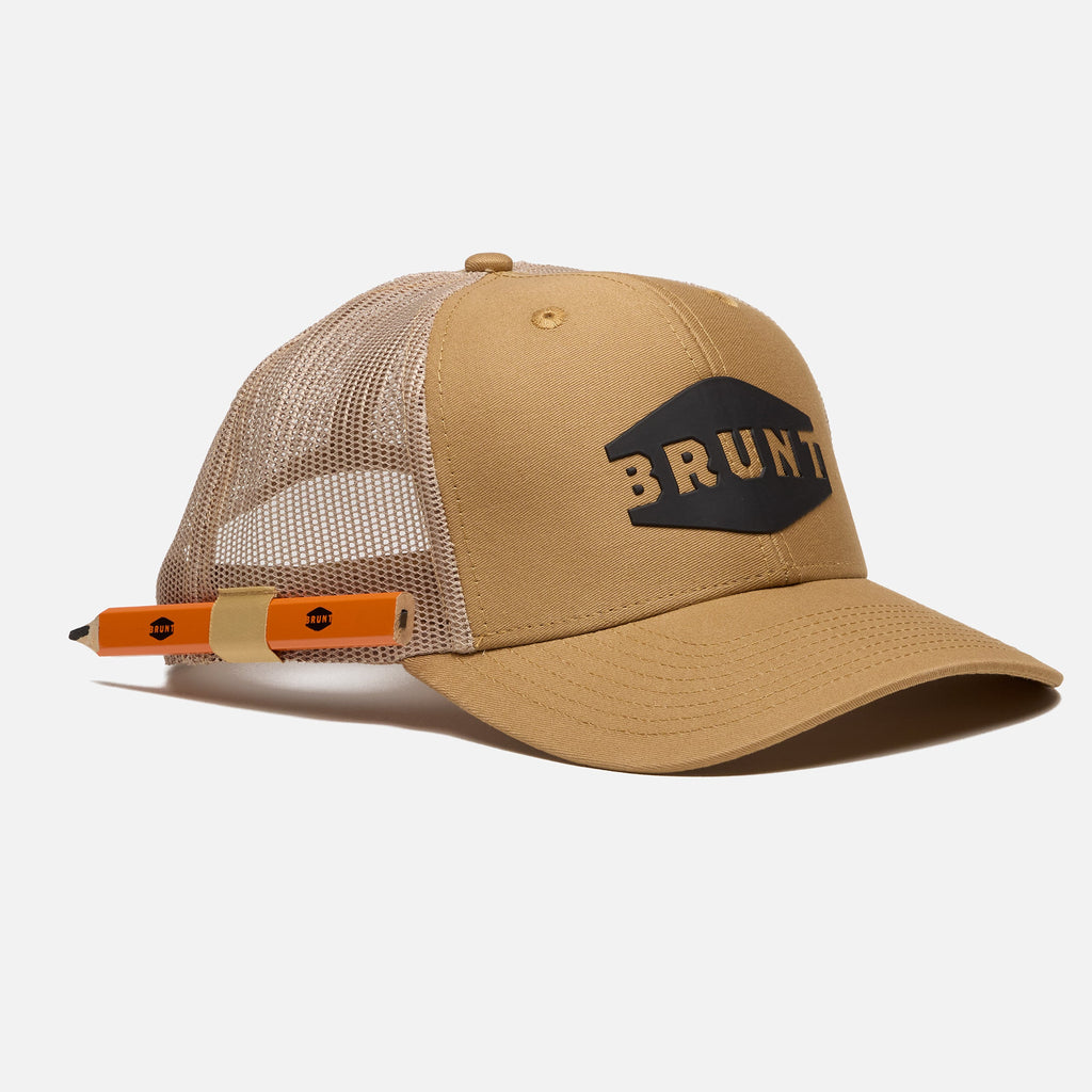 BRUNT limited edition khaki and black patch snapback