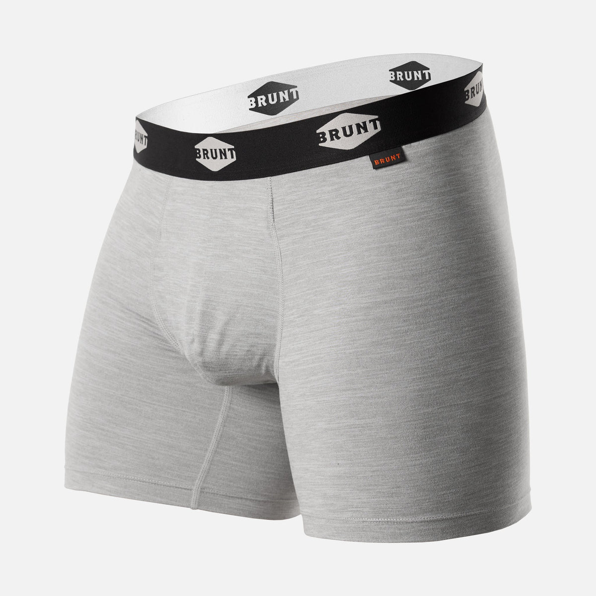 View 2 front of the 6 inch BRUNT comfort boxer in heathered grey * 1