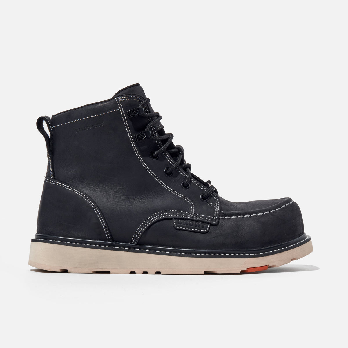 View 1 right side of the BRUNT 6 inch waterproof composite toe marin work boot in black * 1 