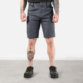 View 1 front of the BRUNT 11 inch water resistant stretch work short in charcoal * 0