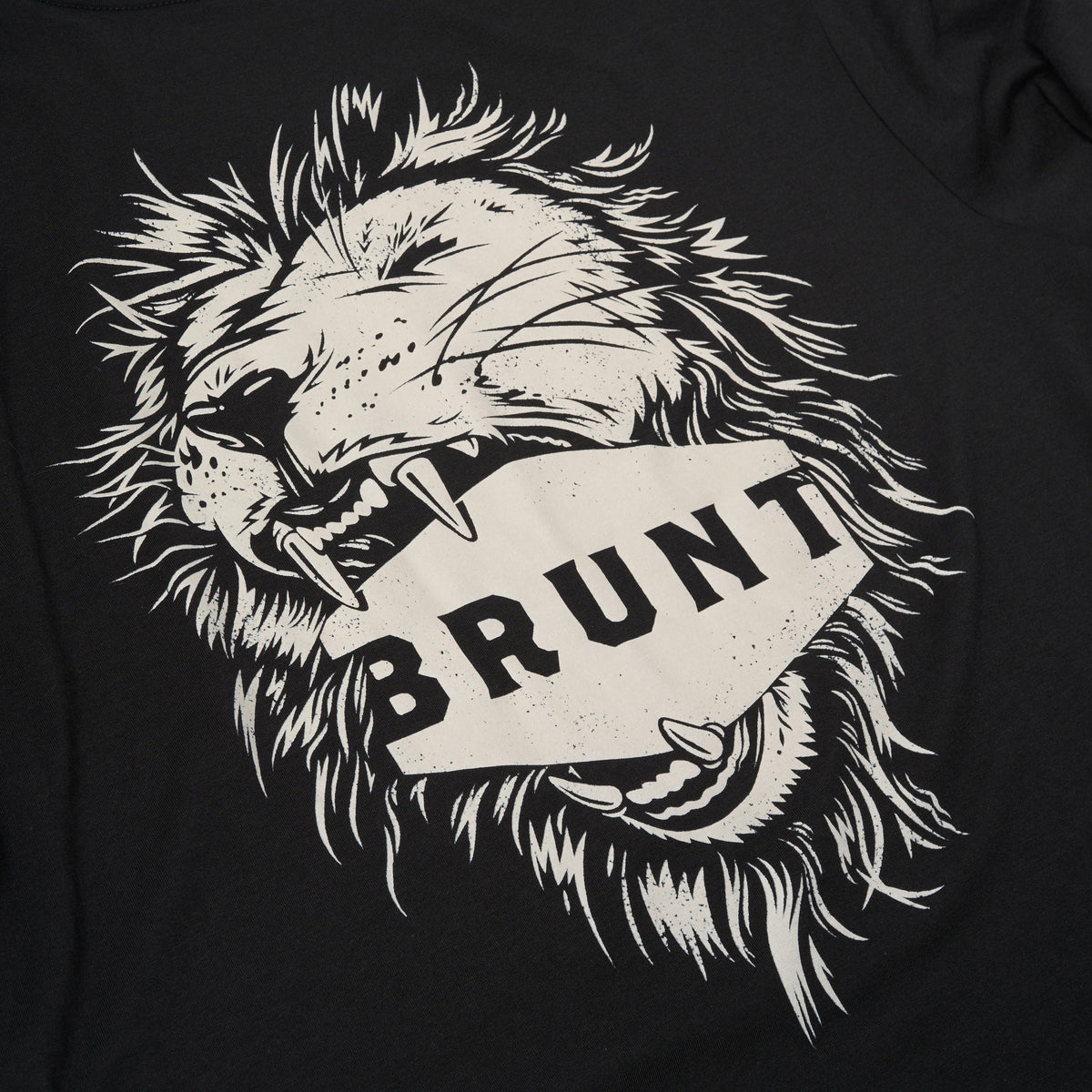 View 2 graphic of the BRUNT high quality t-shirt with lion graphic on back