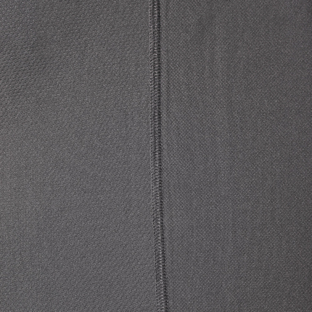 Close up of ventilation panel of the BRUNT lightweight breathable ventilated tech polo with UPF protection in carbon * 1