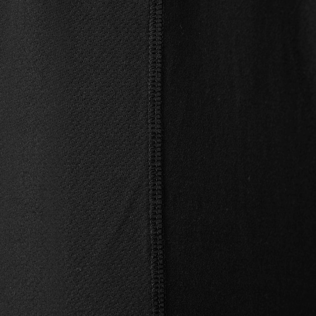 Close up of breathable mesh of the BRUNT lightweight quarter zip sun shirt with UPF protection in black * 1