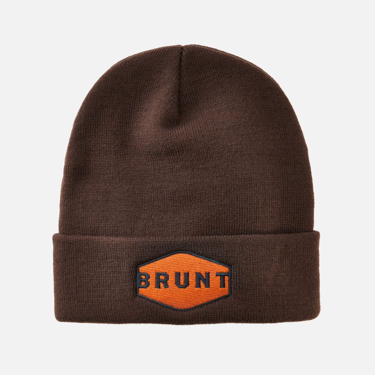 High quality cuffed beanie in brown * 4
