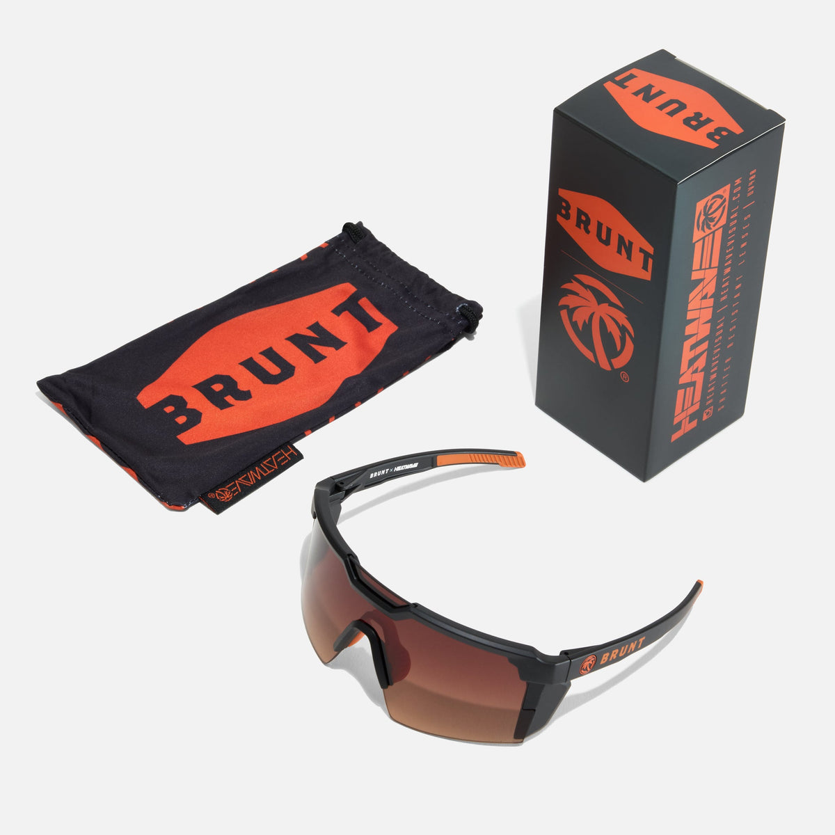 View 2 BRUNT future tech sunglasses in brown * 1