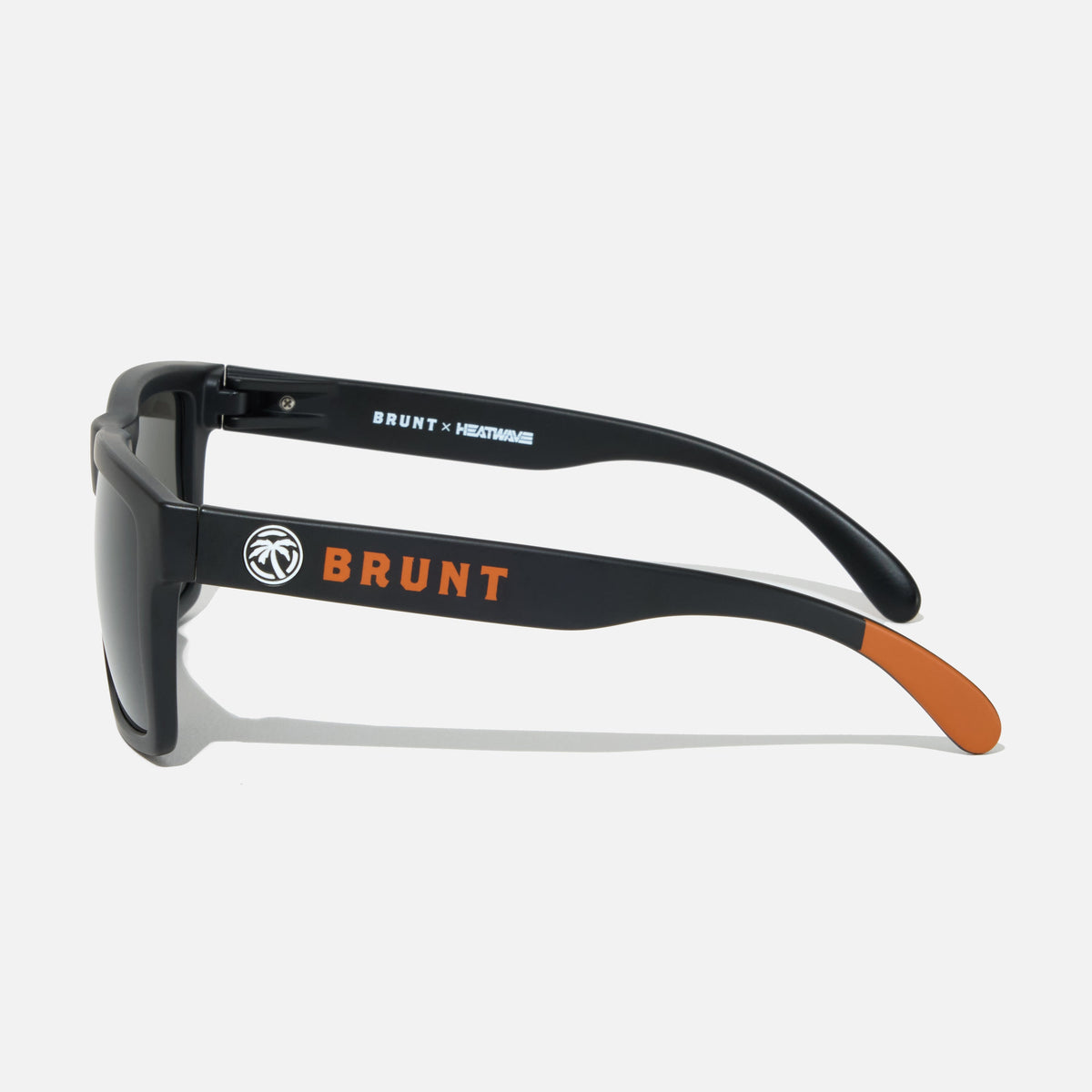 Left side of BRUNT x heatwave Z87 sunglasses in black * 0