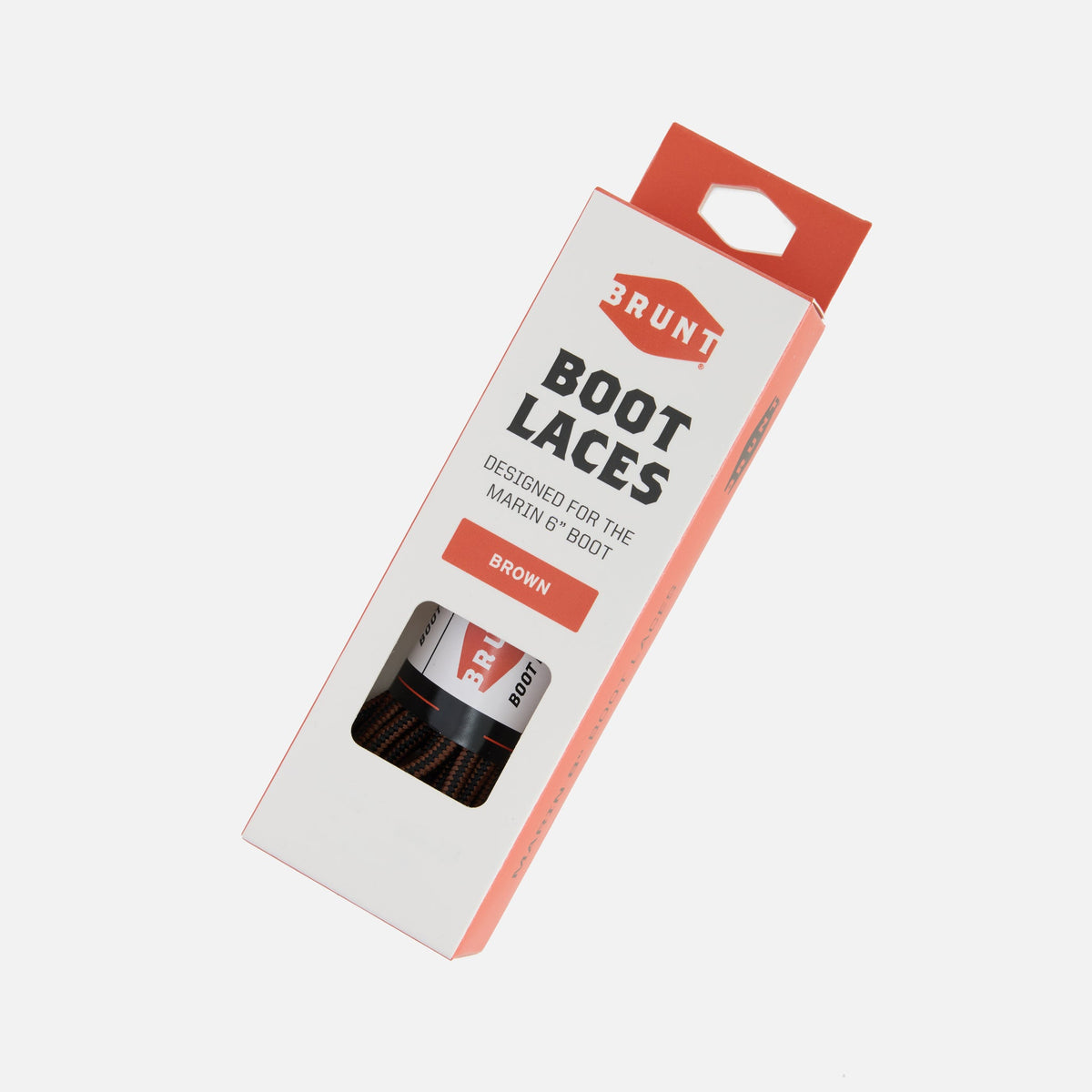 BRUNT marin 6 inch replacement laces in packaging in brown * 0