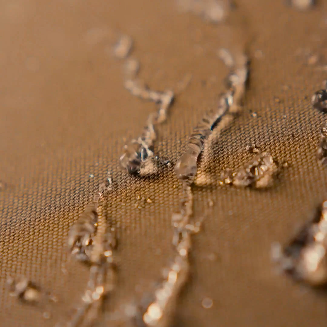 View 2 water running down BRUNT water resistant double-knee torra hd work pant in tan * 0