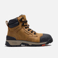 View 1 right side of the BRUNT 6 inch durable 90 degree heel work boot in brown