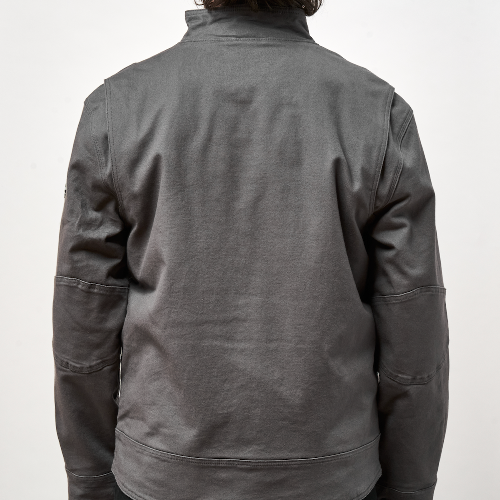Back of the BRUNT utility scott work jacket in charcoal * 1
