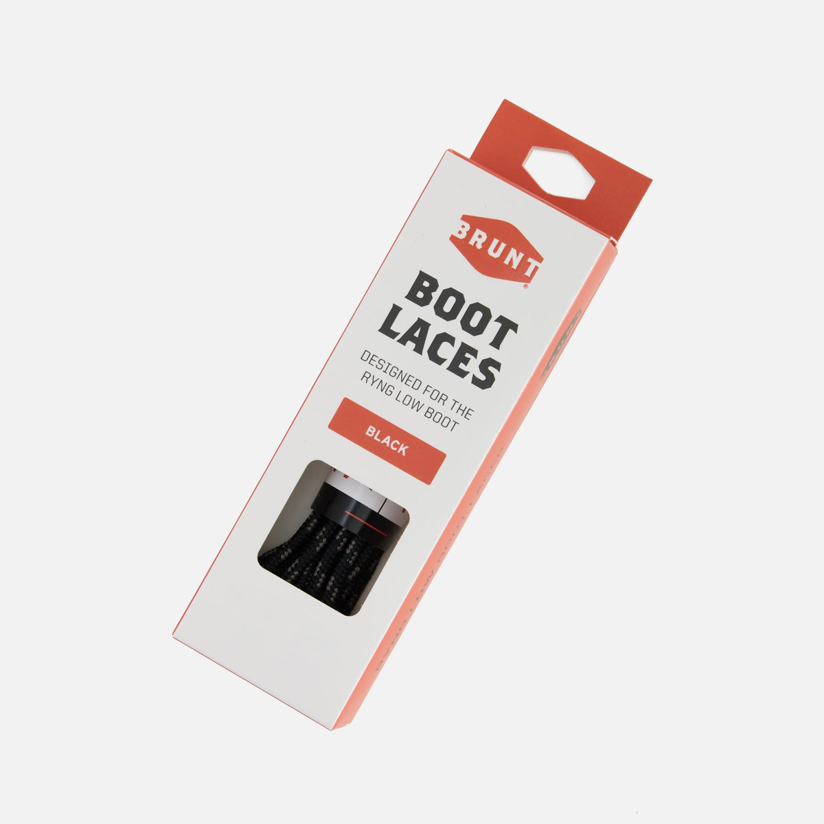 BRUNT ryng low replacement laces in packaging in black