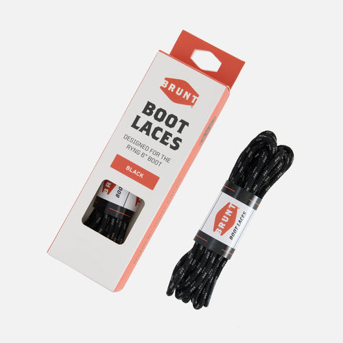 View 1 BRUNT ryng replacement laces and laces in packaging in black