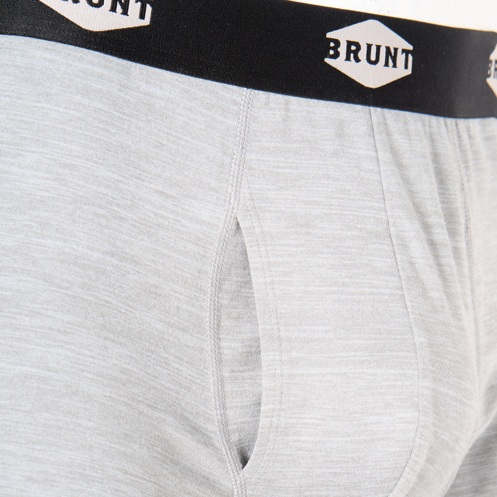 Close up of comfort tech boxer 9 inch in heather grey * 0